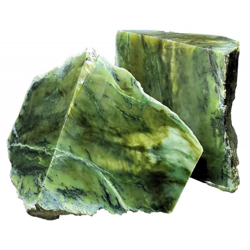 Камни для бани Нефрит (Green stone) колото-пиленый (ведро 10 кг) — фото 2