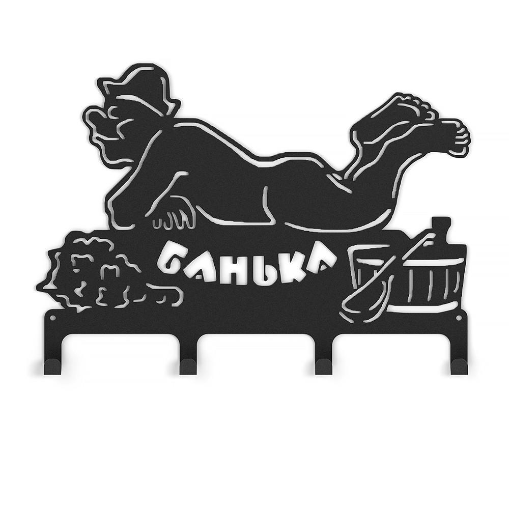 Вешалка Везувий Банька 2 L-380 (4 крючка)